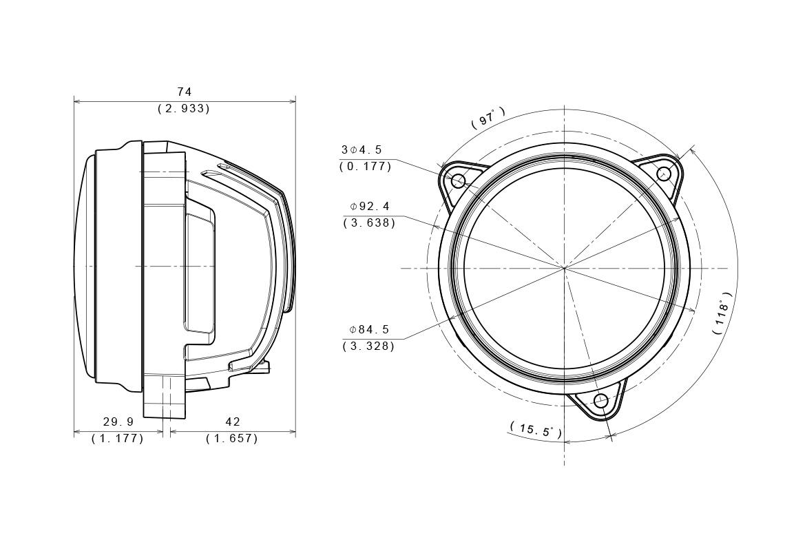 Luce da lavoro a 3 punti RLA LED 2000 Lumen Flood